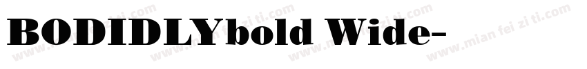 BODIDLYbold Wide字体转换